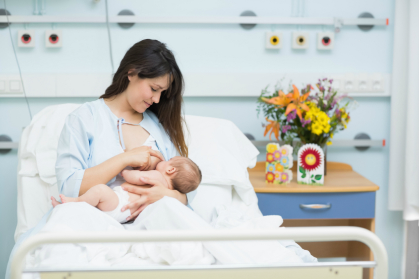 Woman breastfeeding